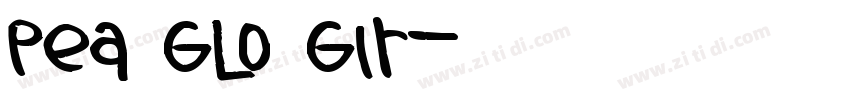 Pea Glo Gir字体转换